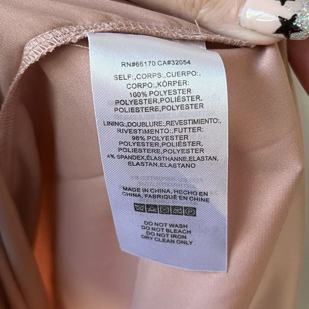 BHLDN Macau Ruffle Sleeve Apricot Bridesmaid Dress Pink Size 4 NEW NWT